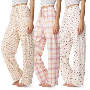 NEW Ultra Performance Womens Pajama PJ Pants 3 Pack Lounge Bottoms Pajamas for W